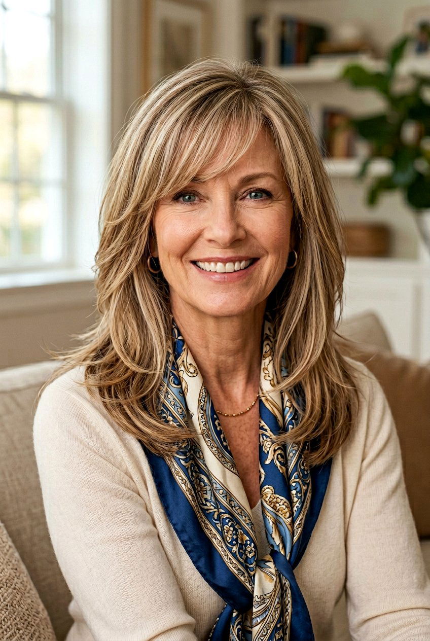 Side swept wispy bangs - 20 wispy bangs for mature women - 20 wispy bangs for mature women