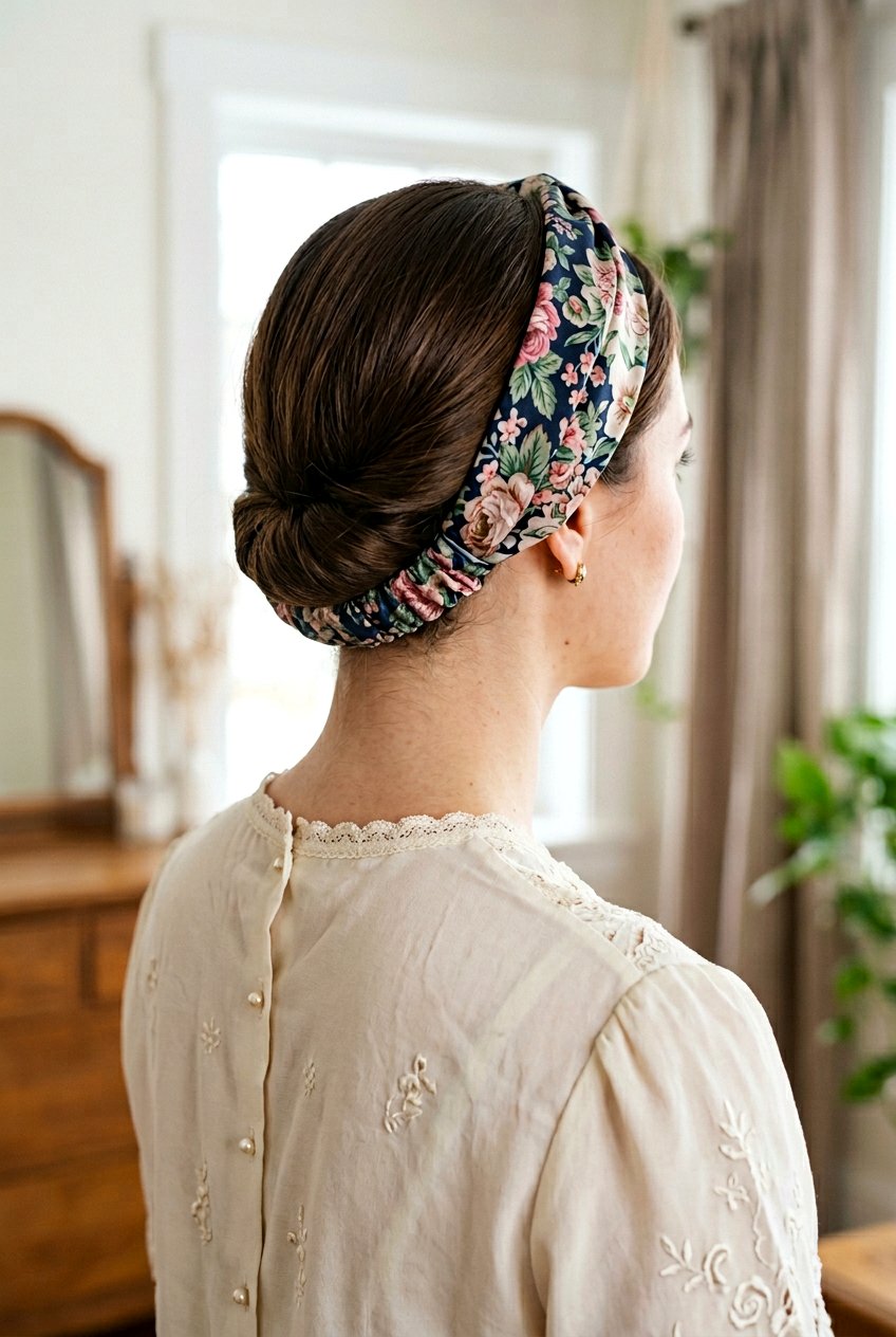 Silk Headband Tuck - 20 easy morning hairstyle for long layers - 20 easy morning hairstyle for long layers