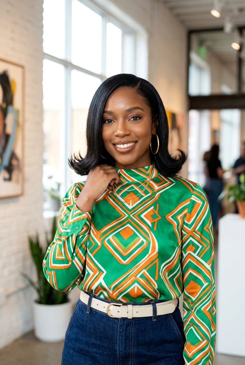 Silk Press Bob With Flipped Ends - 20 black women silk press bob ideas - 20 black women silk press bob ideas