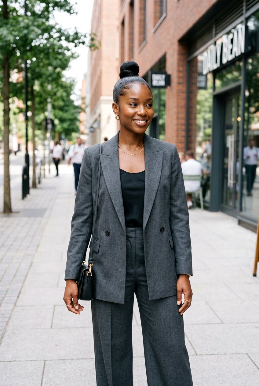 Silk Press Sleek Top Knot - 20 bridal hairstyle for black women silk press - 20 bridal hairstyle for black women silk press