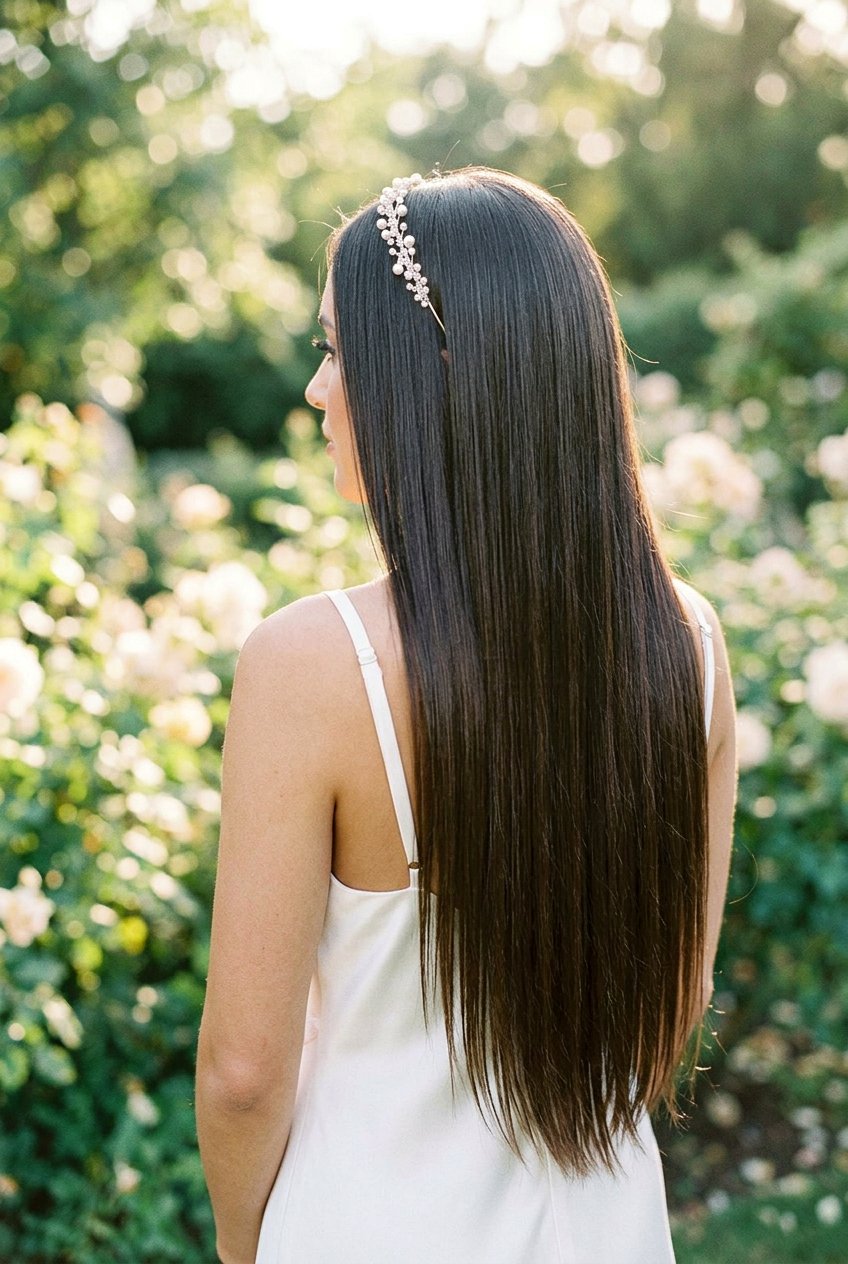 Silk Press Voluminous Blowout with Barrel Curls - 20 elegant silk press wedding hairstyle - 20 elegant silk press wedding hairstyle