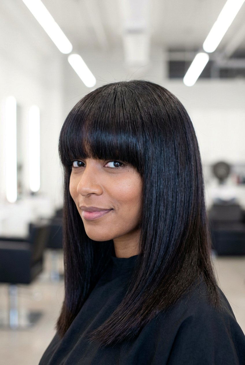 Silk Press With Bangs - 20 silk press hairstyles - 20 silk press hairstyles