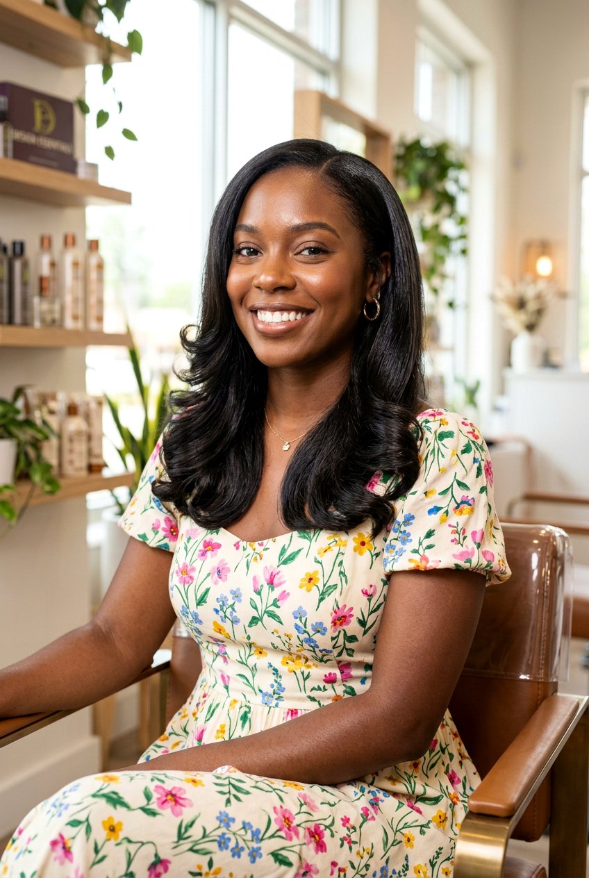 Silk Press With Curled Ends - 20 black women silk press hairstyle ideas - 20 black women silk press hairstyle ideas