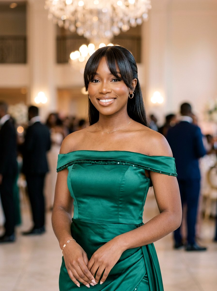 Silk Press With Face Framing Curtain Bangs - 20 silk press with curtain bangs - 20 silk press with curtain bangs