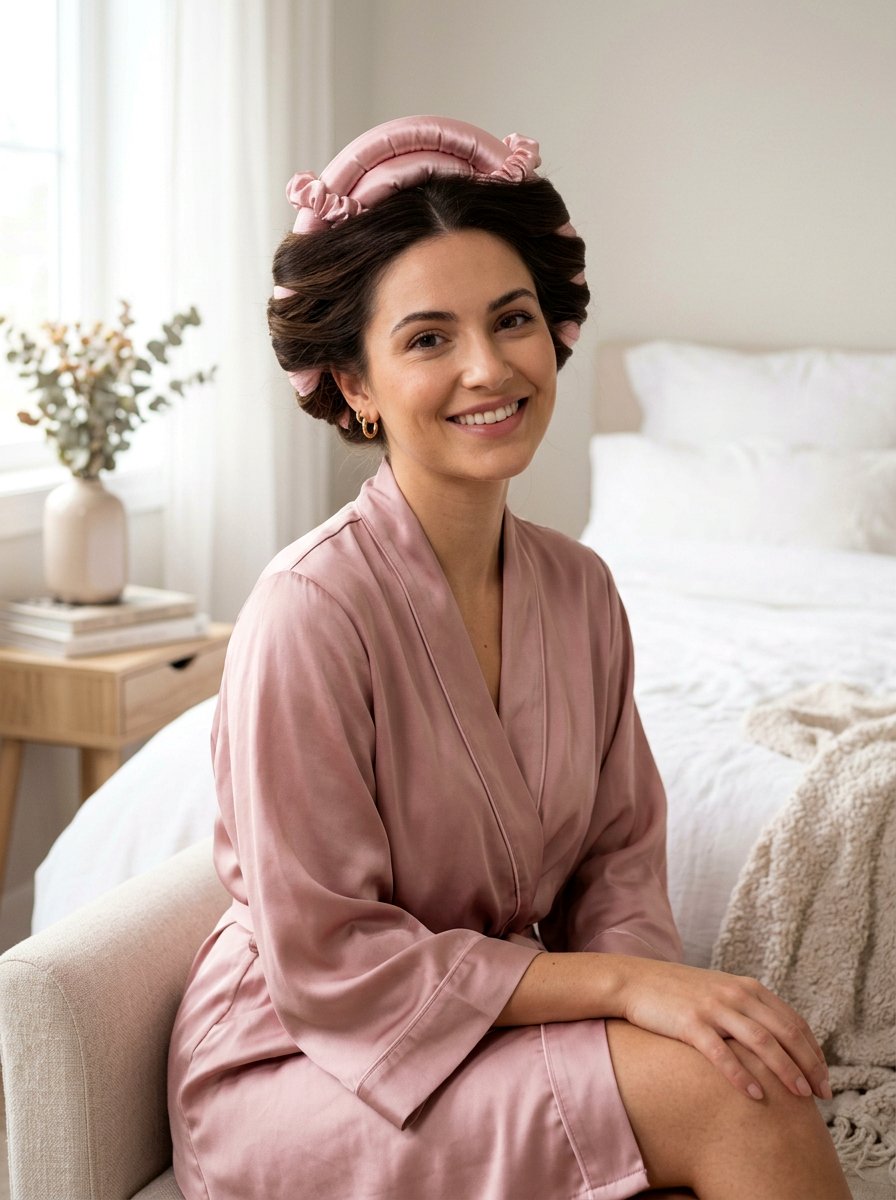 Silk Ribbon Heatless Curls - 20 no heat curls for layered hair - 20 no heat curls for layered hair