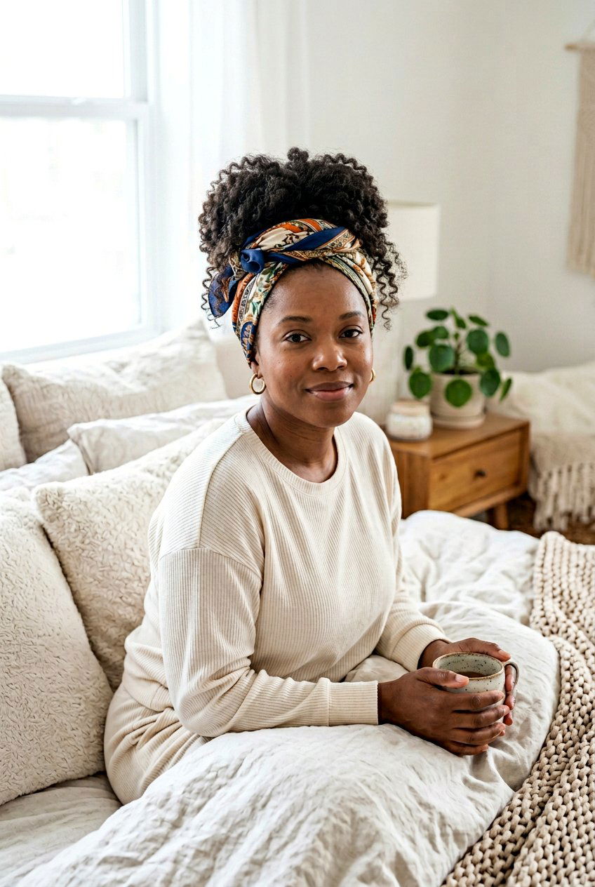 Silk Scarf Bun For Protective Overnight Wear - 20 silk scarf bun hairstyle - 20 silk scarf bun hairstyle