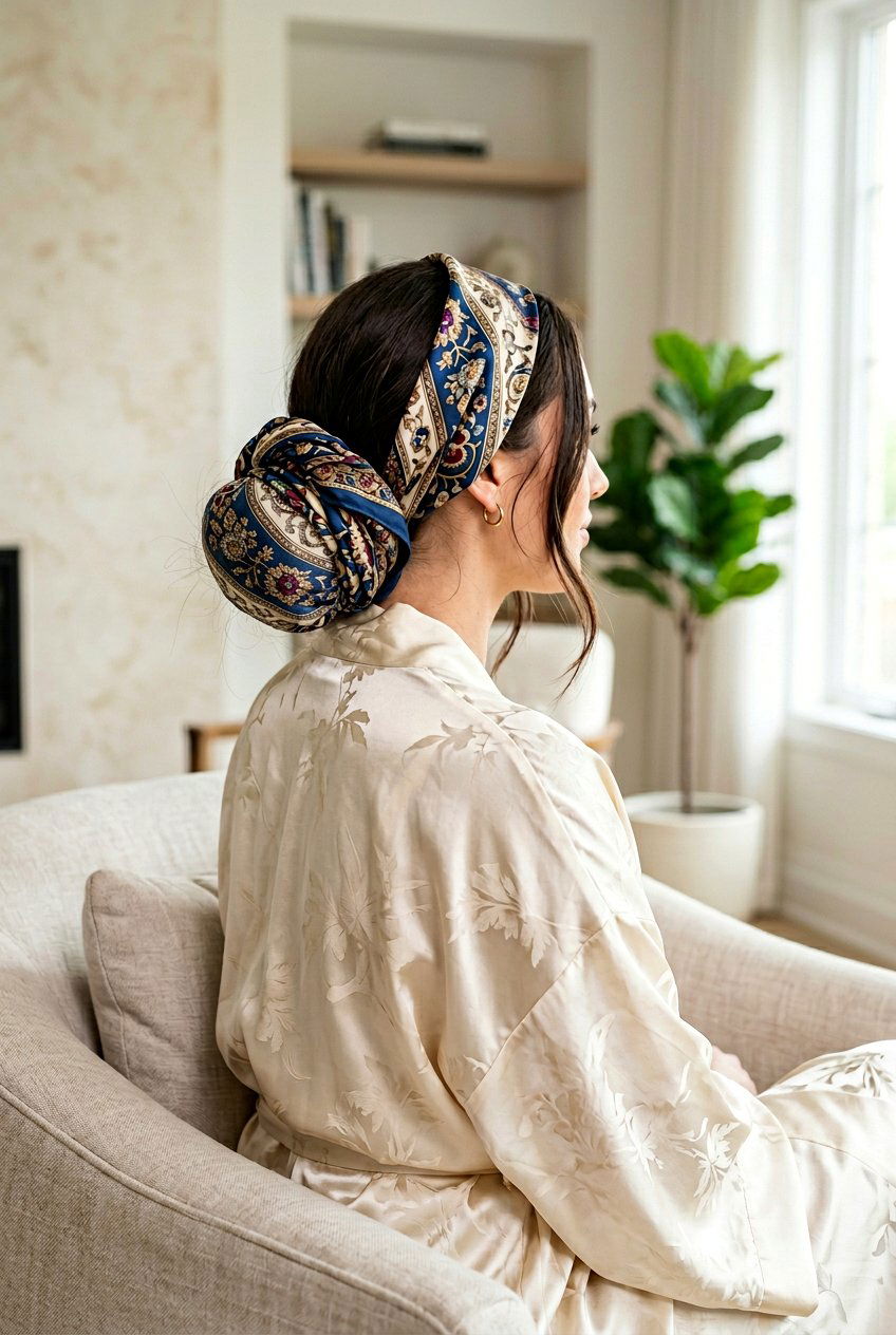 Silk Scarf Wrap For Long Hair - 20 satin scarf overnight hairstyle - 20 satin scarf overnight hairstyle