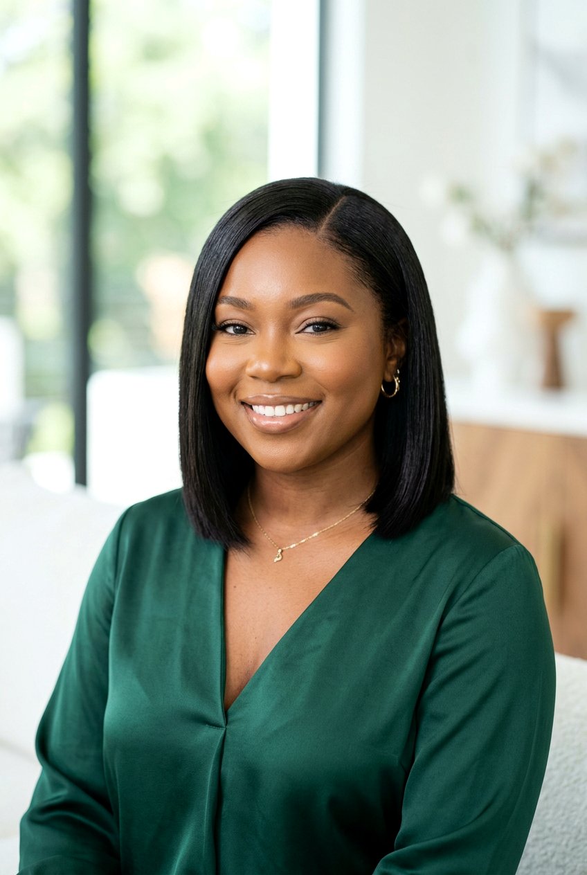 Silk press bob for round face - 20 silk press on short natural bob - 20 silk press on short natural bob