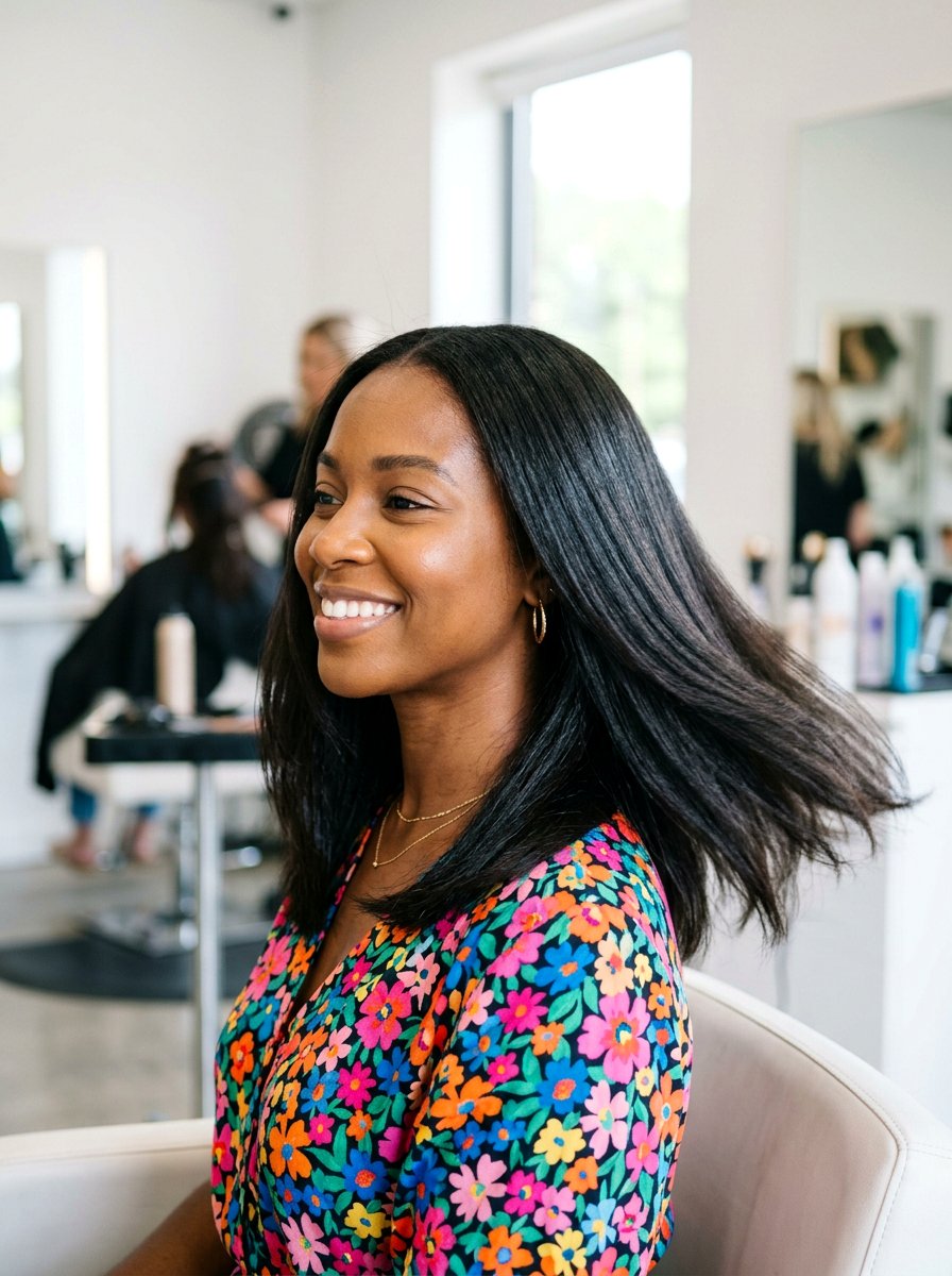 Silk press on natural hair - 20 silk press for women over 50 - 20 silk press for women over 50