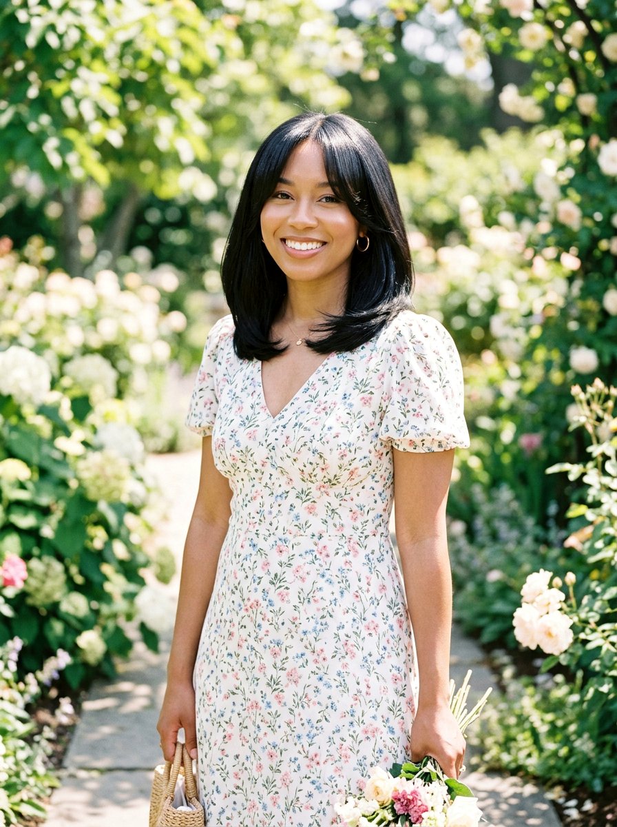 Silk press with curtain bangs shoulder length - 20 silk press for shoulder length hair - 20 silk press for shoulder length hair