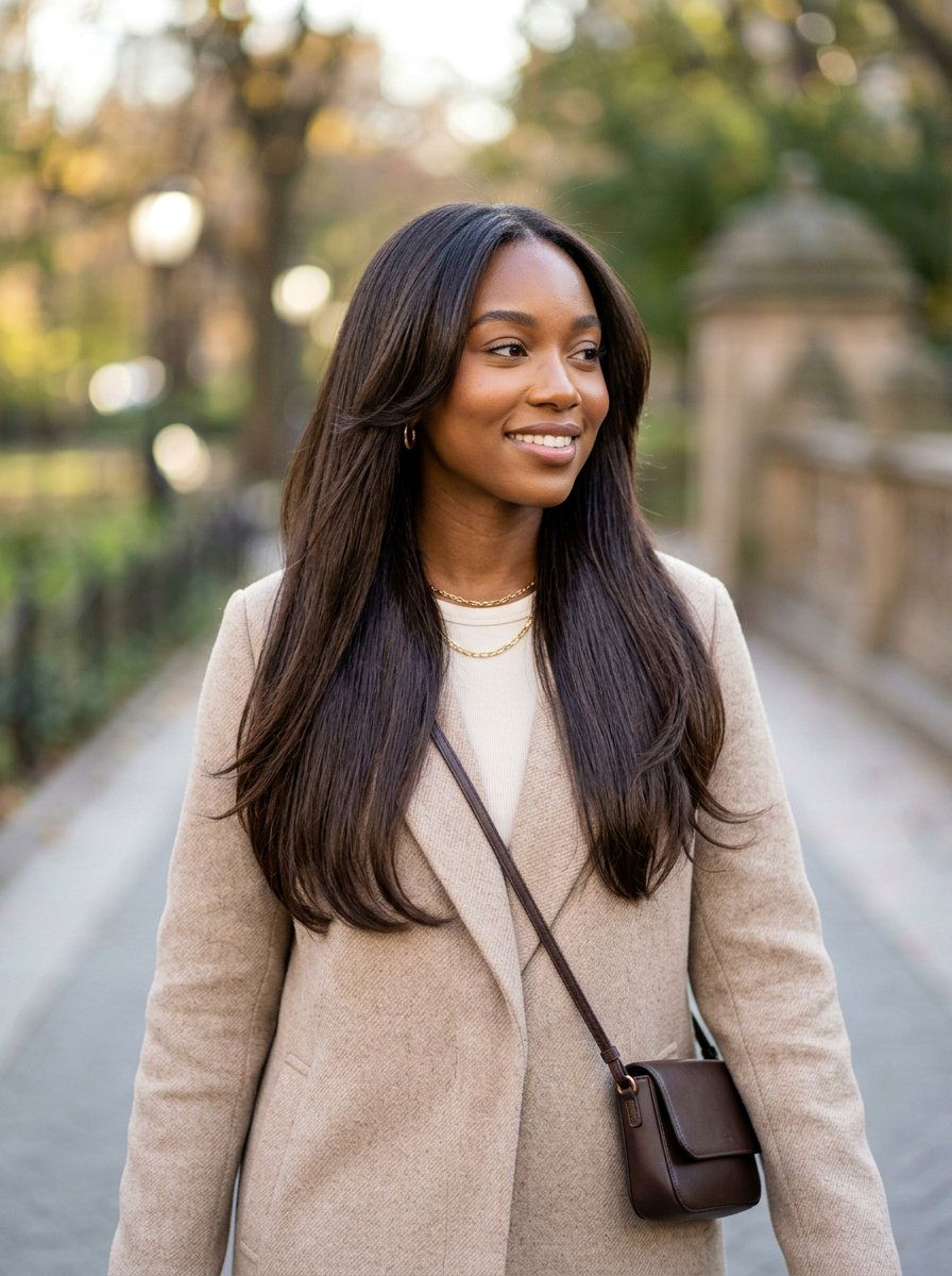 Silk press with face framing layers - 20 silk press for women over 50 - 20 silk press for women over 50