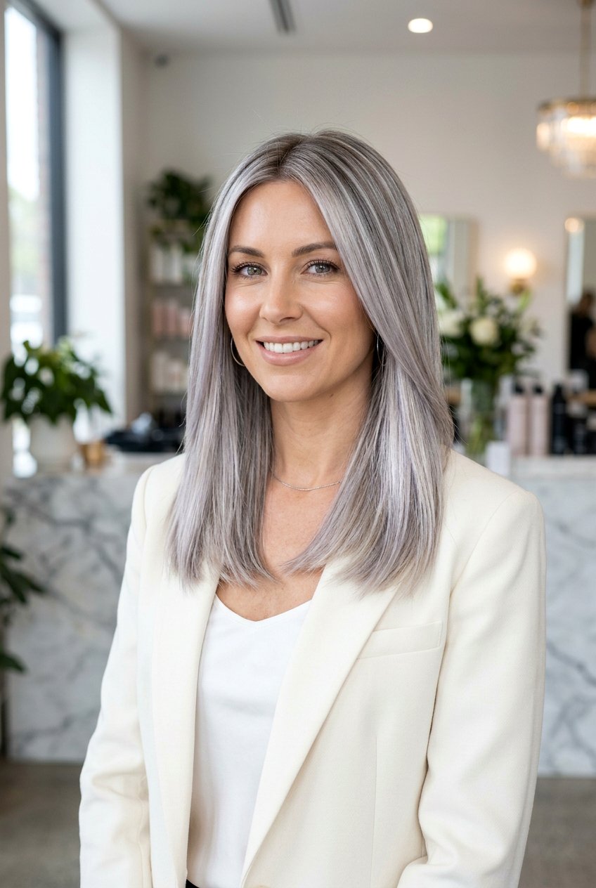 Silver Ash Blonde Highlights - 20 ash blonde highlights for gray blending - 20 ash blonde highlights for gray blending