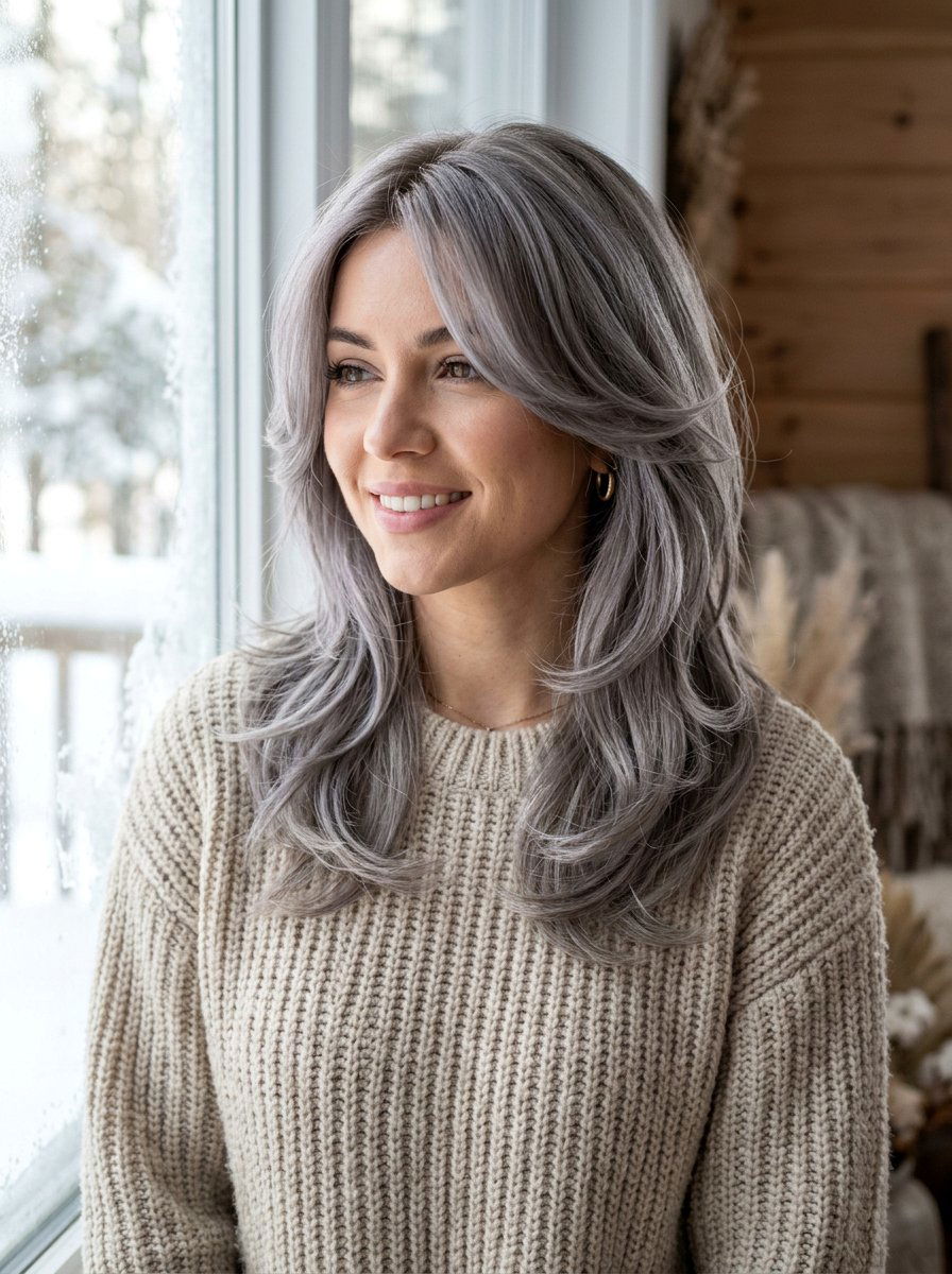 Silver Ash Butterfly Haircut - 20 silver butterfly haircut color ideas - 20 silver butterfly haircut color ideas