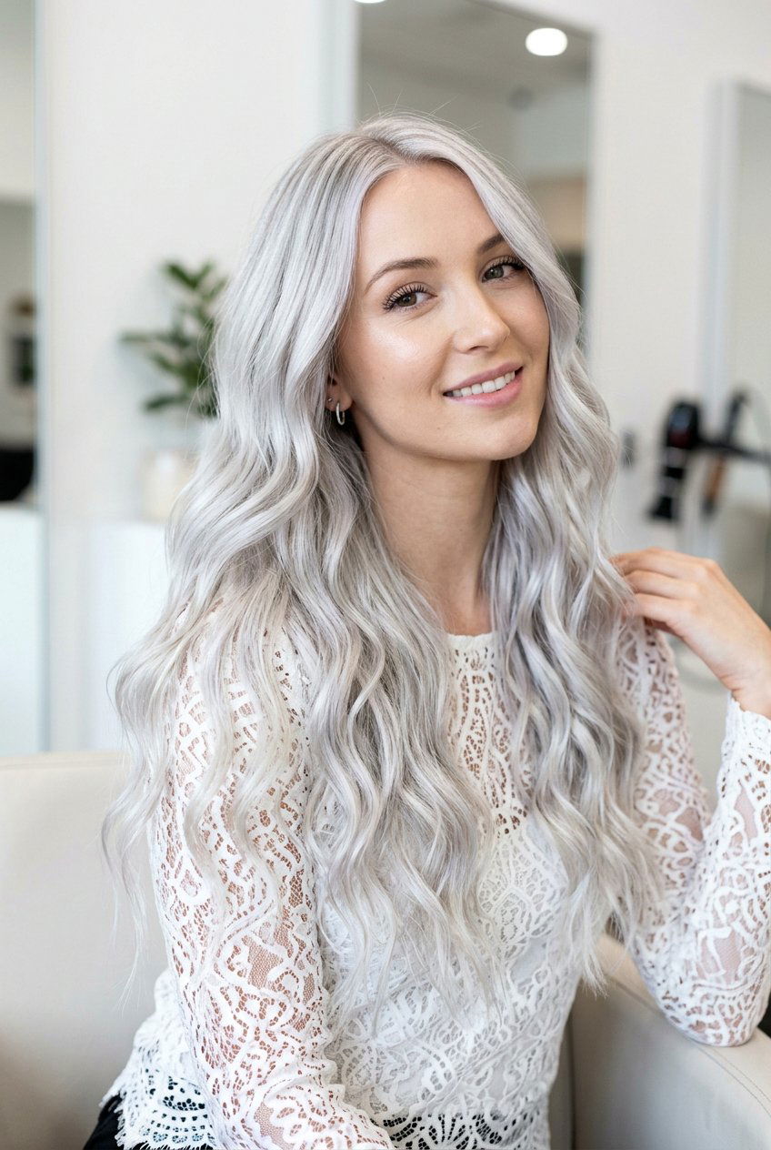 20 Best Natural Looking Silver Highlights for a Chic Look