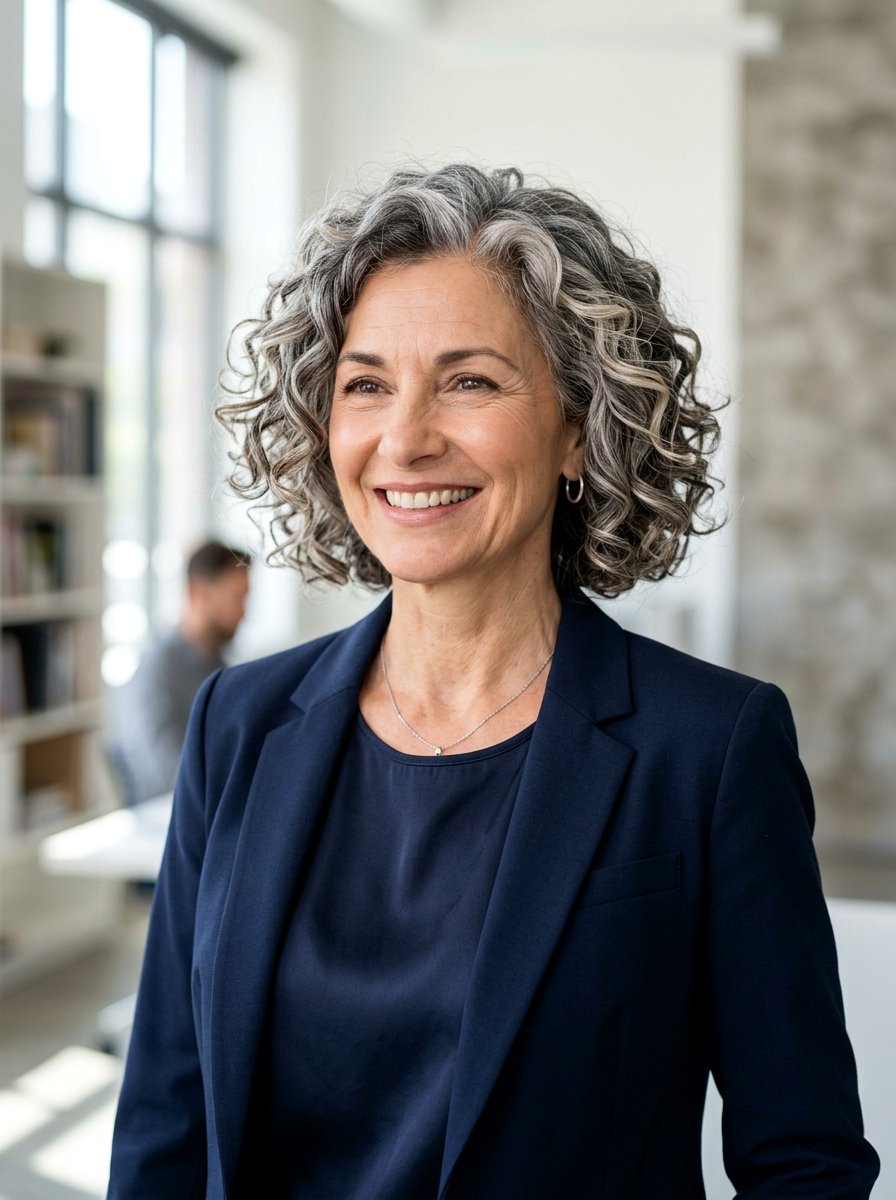 Silver Balayage Bob Curly Gray Hair - 20 silver balayage for curly gray hair - 20 silver balayage for curly gray hair