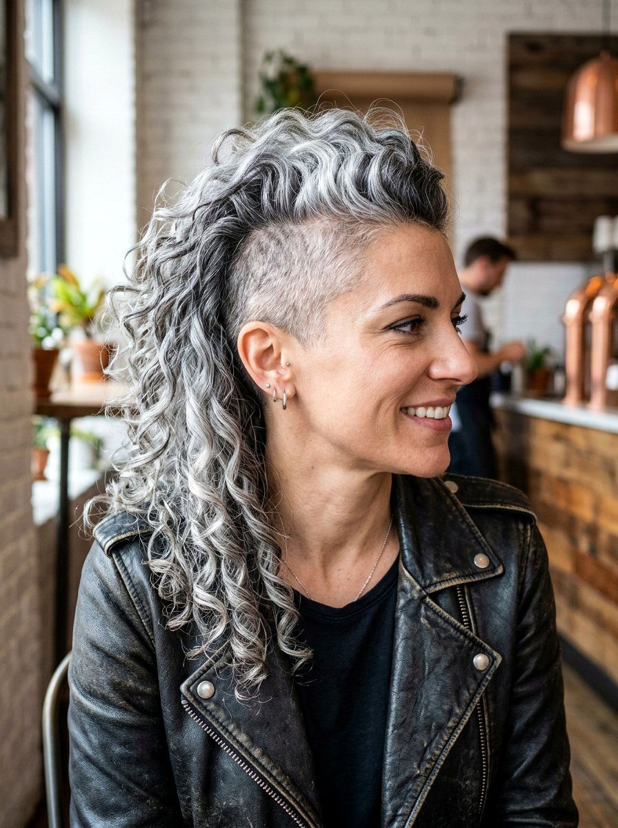 Silver Balayage Curly Gray Hair Undercut - 20 silver balayage for curly gray hair - 20 silver balayage for curly gray hair