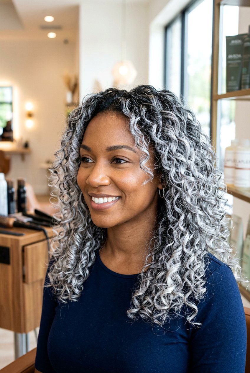 Silver Balayage Curly Hair - 20 balayage for curly hair - 20 balayage for curly hair