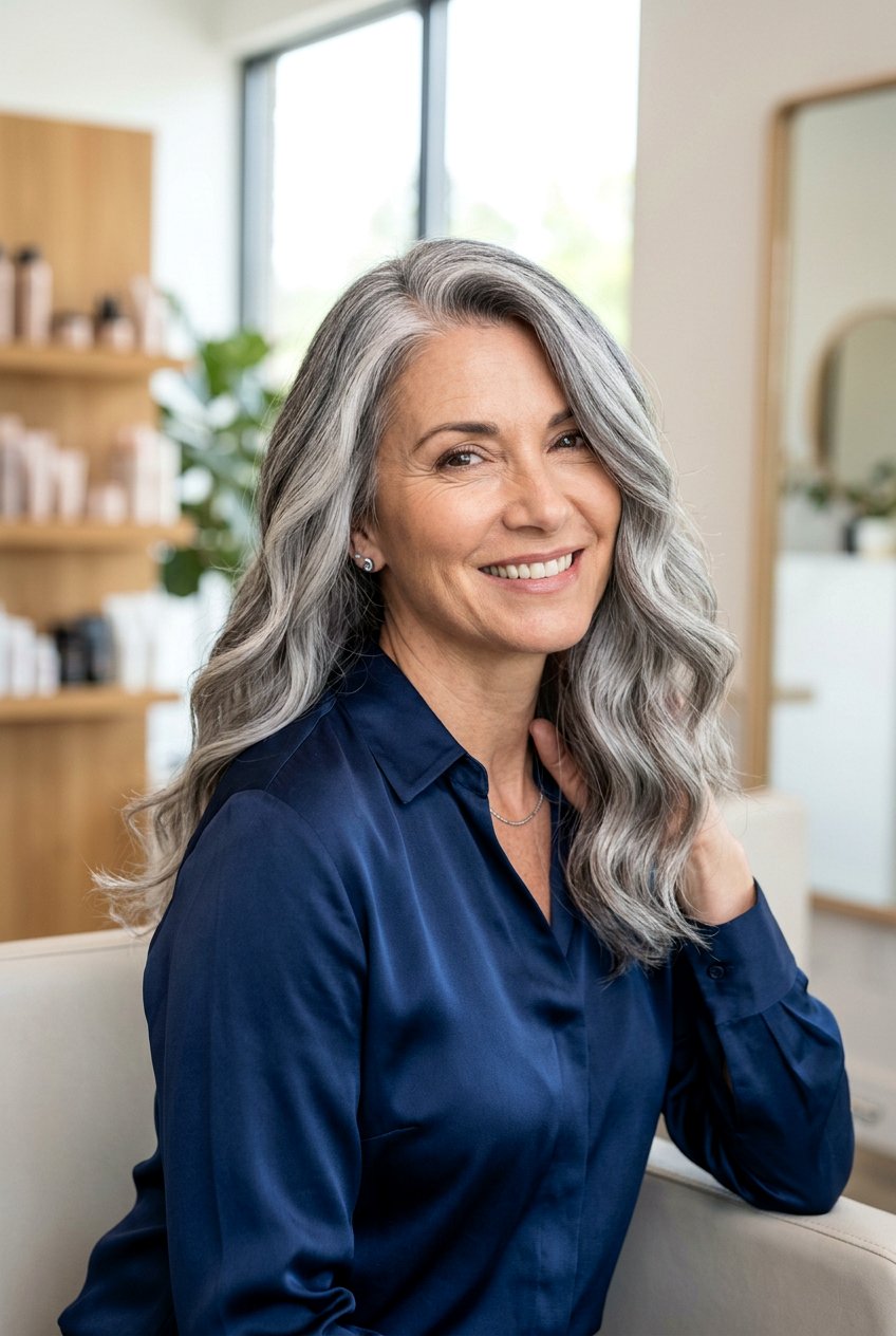 Silver Balayage Gray Hair - 20 elegant gray hair color ideas - 20 elegant gray hair color ideas