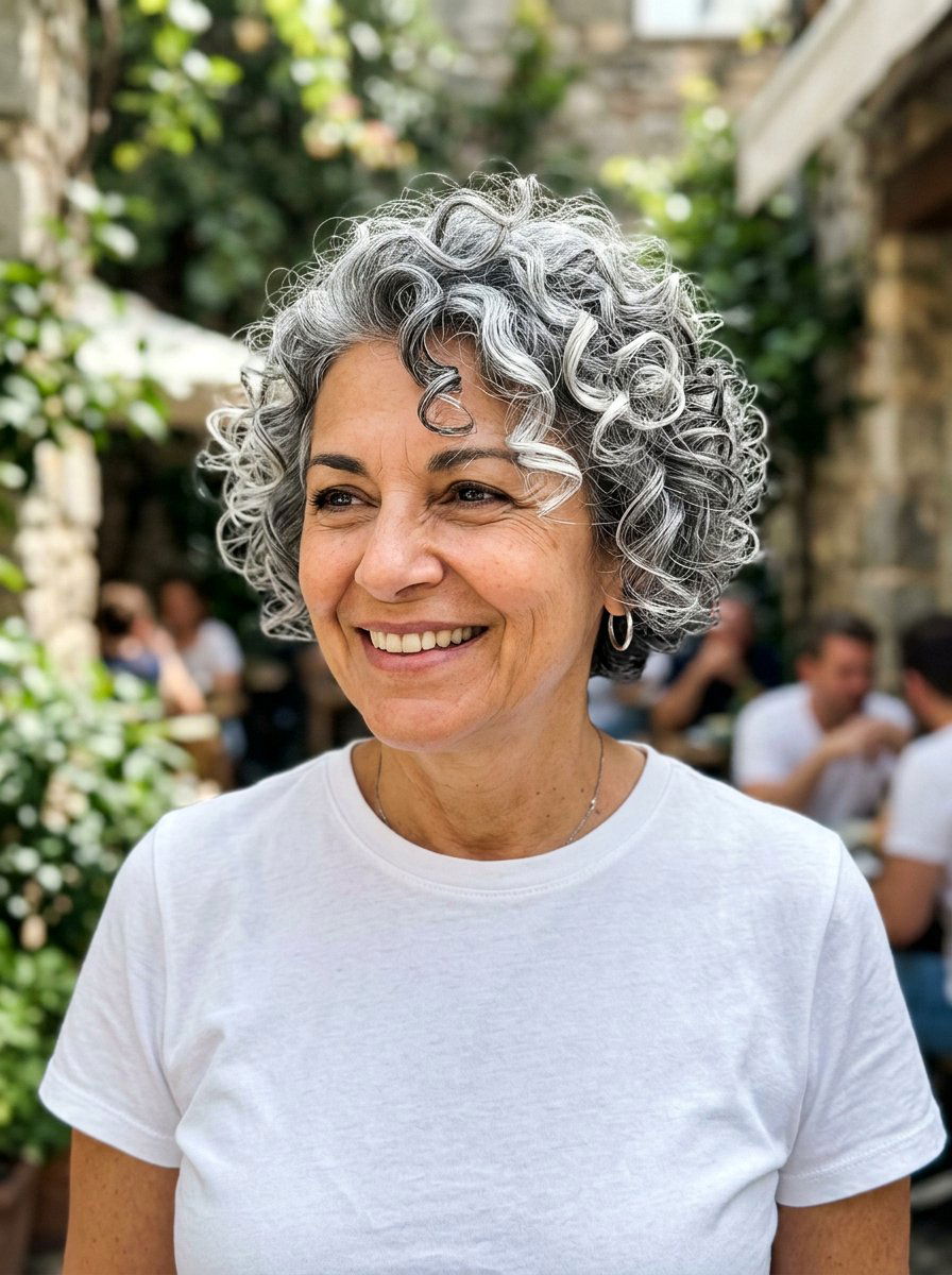 Silver Balayage Short Curly Gray Hair - 20 silver balayage for curly gray hair - 20 silver balayage for curly gray hair