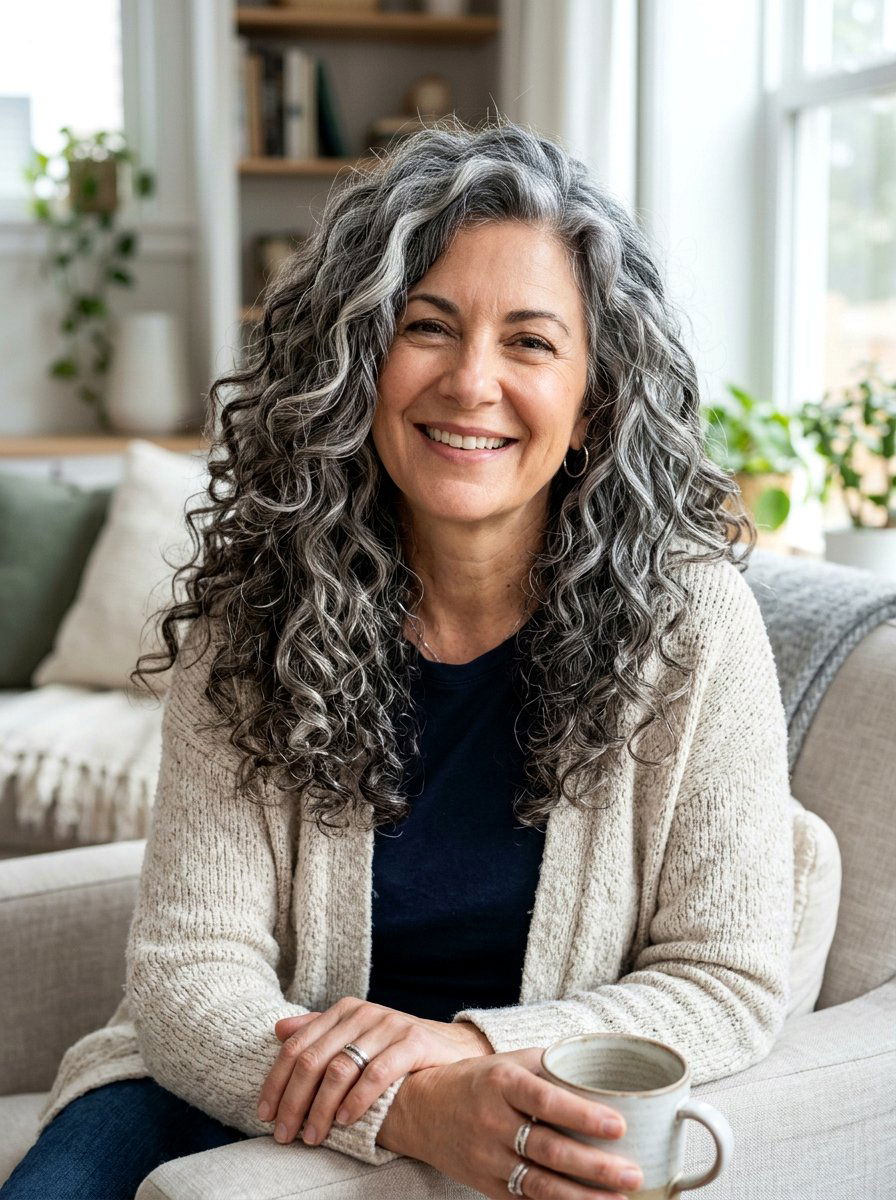 Silver Balayage Thick Curly Gray Hair - 20 silver balayage for curly gray hair - 20 silver balayage for curly gray hair