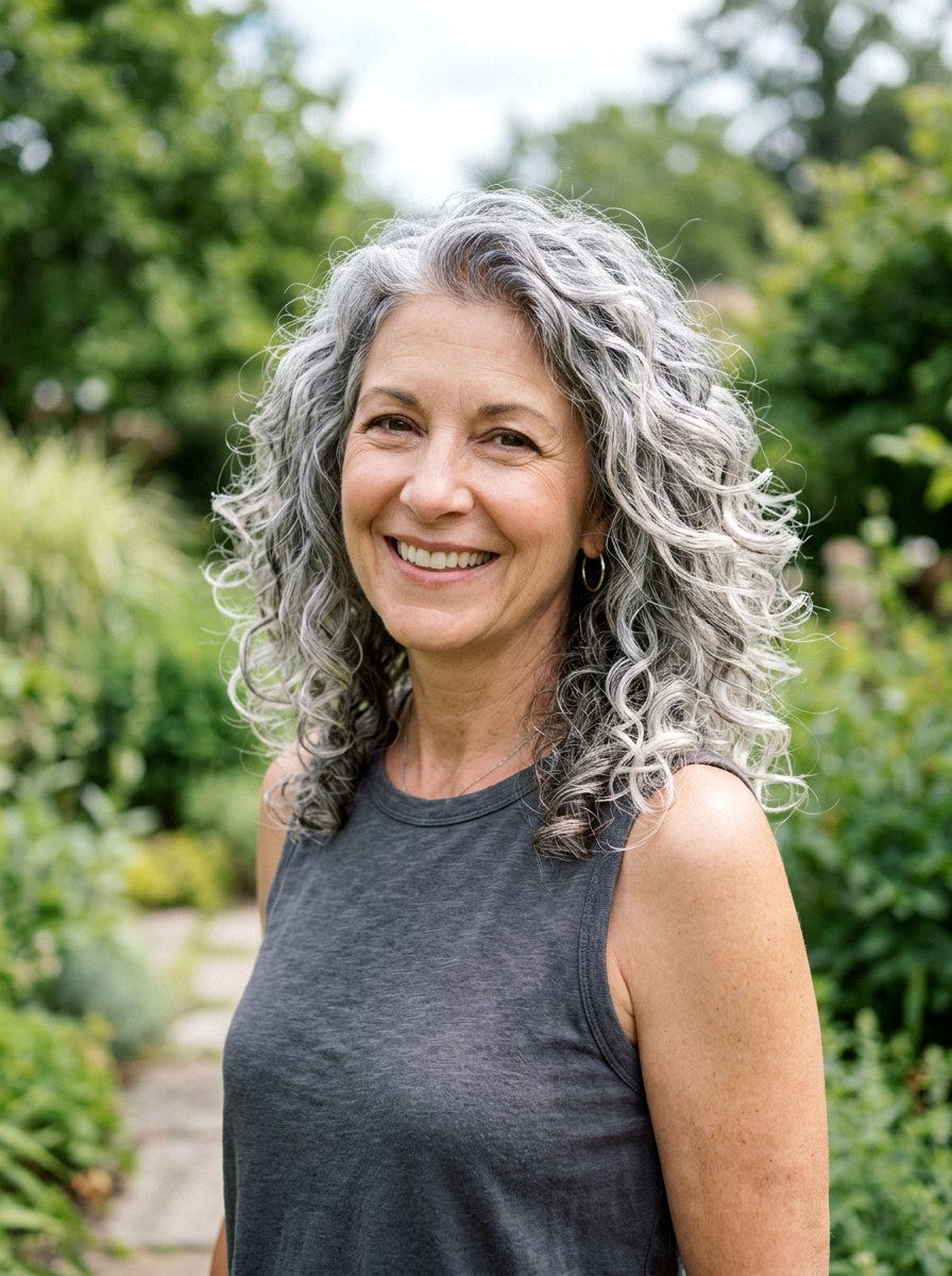 Silver Balayage Thin Curly Gray Hair - 20 silver balayage for curly gray hair