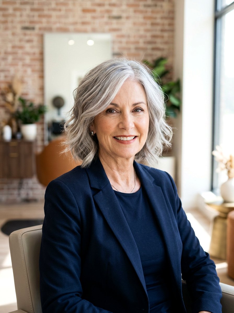 Silver Blending Balayage For Gray Hair - 20 subtle balayage for mature women - 20 subtle balayage for mature women