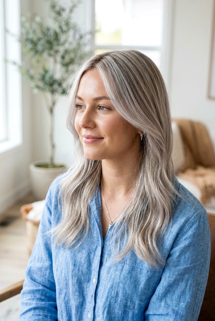 Silver Blonde Babylights Blend - 20 cool silver blonde blend - 20 cool silver blonde blend