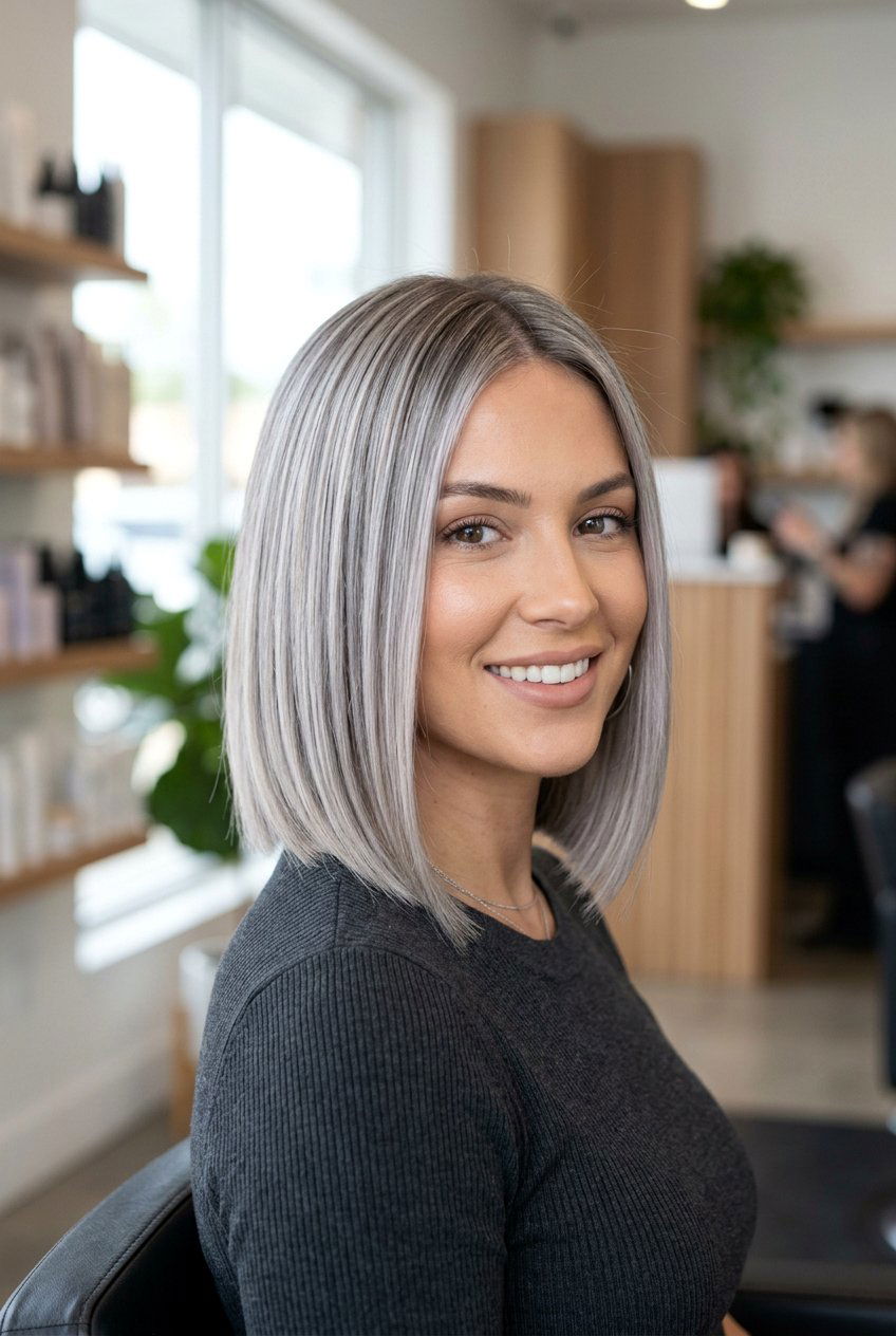 Silver Blonde Balayage - 20 soft blonde balayage hair - 20 soft blonde balayage hair