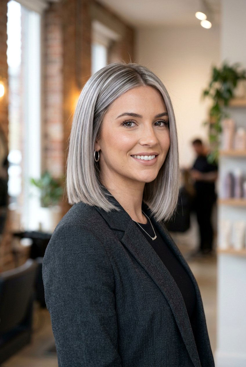 Silver Blonde Balayage Bob - 20 blonde balayage for shoulder length bob - 20 blonde balayage for shoulder length bob
