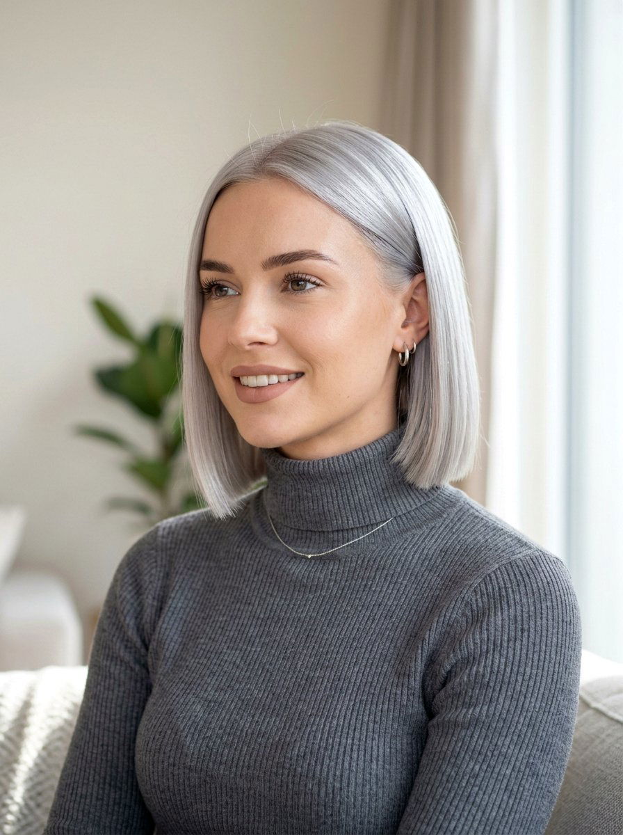 Silver Blonde Bob Haircut - 20 winter silver blonde hair color - 20 winter silver blonde hair color