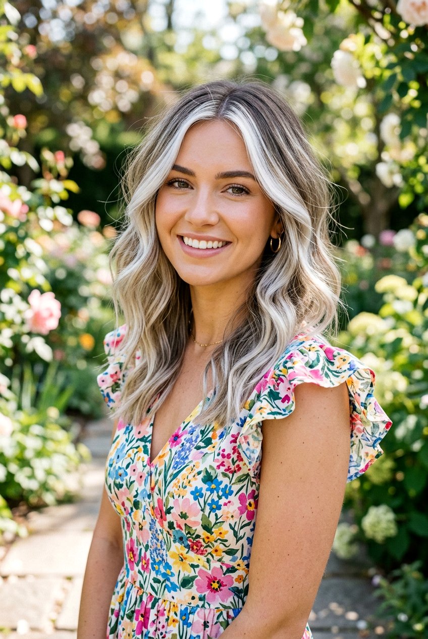 Silver Blonde Face Framing Highlights - 20 cool silver blonde highlights - 20 cool silver blonde highlights