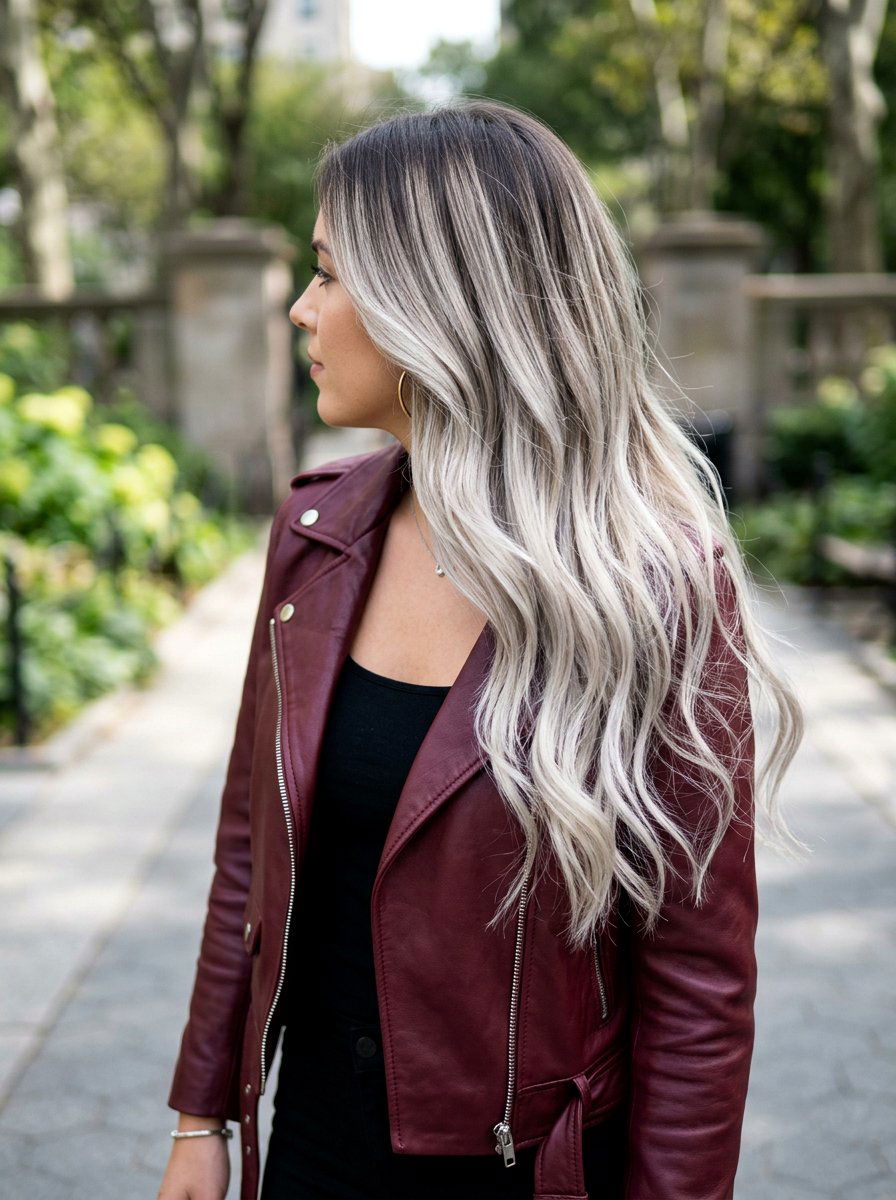 Silver Blonde Ombre - 20 silver blonde hair color for winter - 20 silver blonde hair color for winter