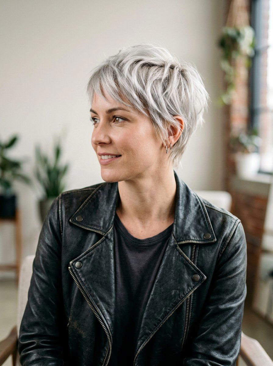 Silver Blonde Pixie Cut - 20 winter silver blonde hair color - 20 winter silver blonde hair color