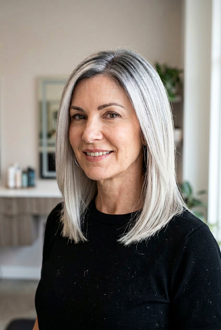 Silver Blonde Shadow Root For Gray Hair - 20 shadow root for gray blending - 20 shadow root for gray blending