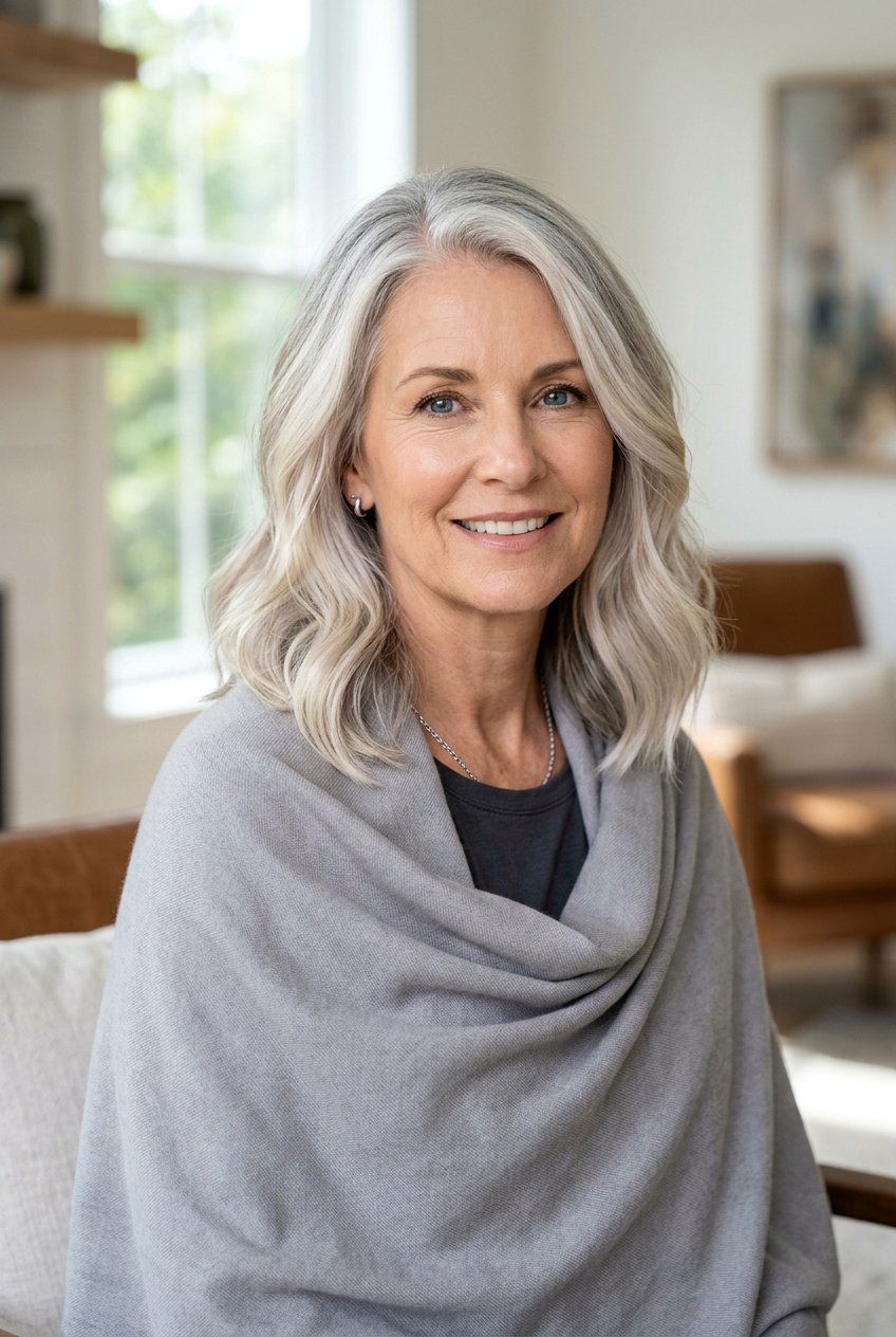 Silver Blonde Transition - 20 soft money piece for blonde mature hair - 20 soft money piece for blonde mature hair