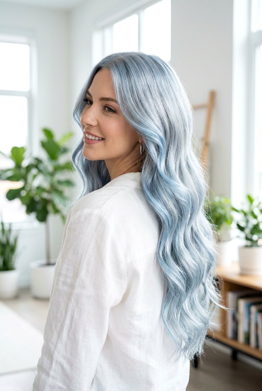 Silver Blue Hair - 20 silver hair color ideas - 20 silver hair color ideas
