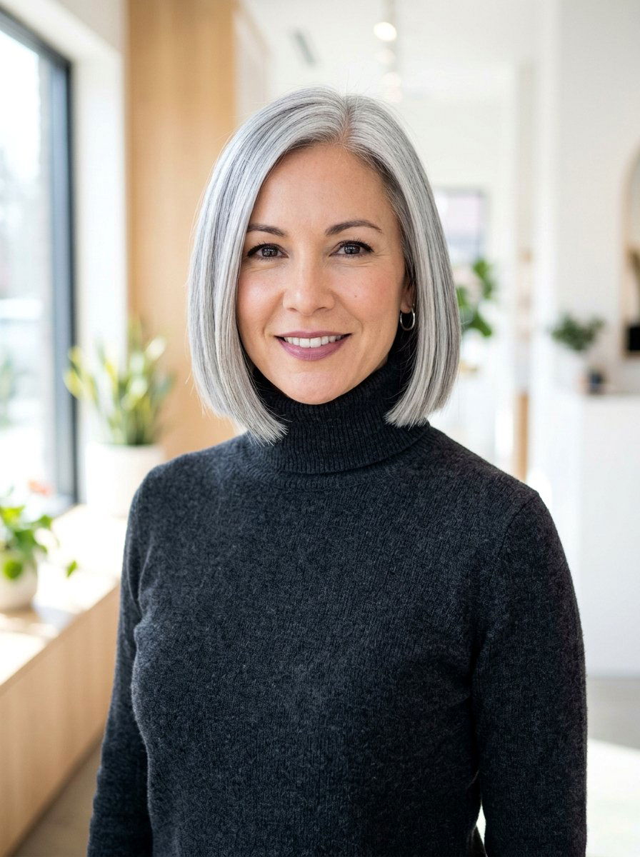 Silver Bob Haircut - 20 classy silver hairstyle ideas - 20 classy silver hairstyle ideas