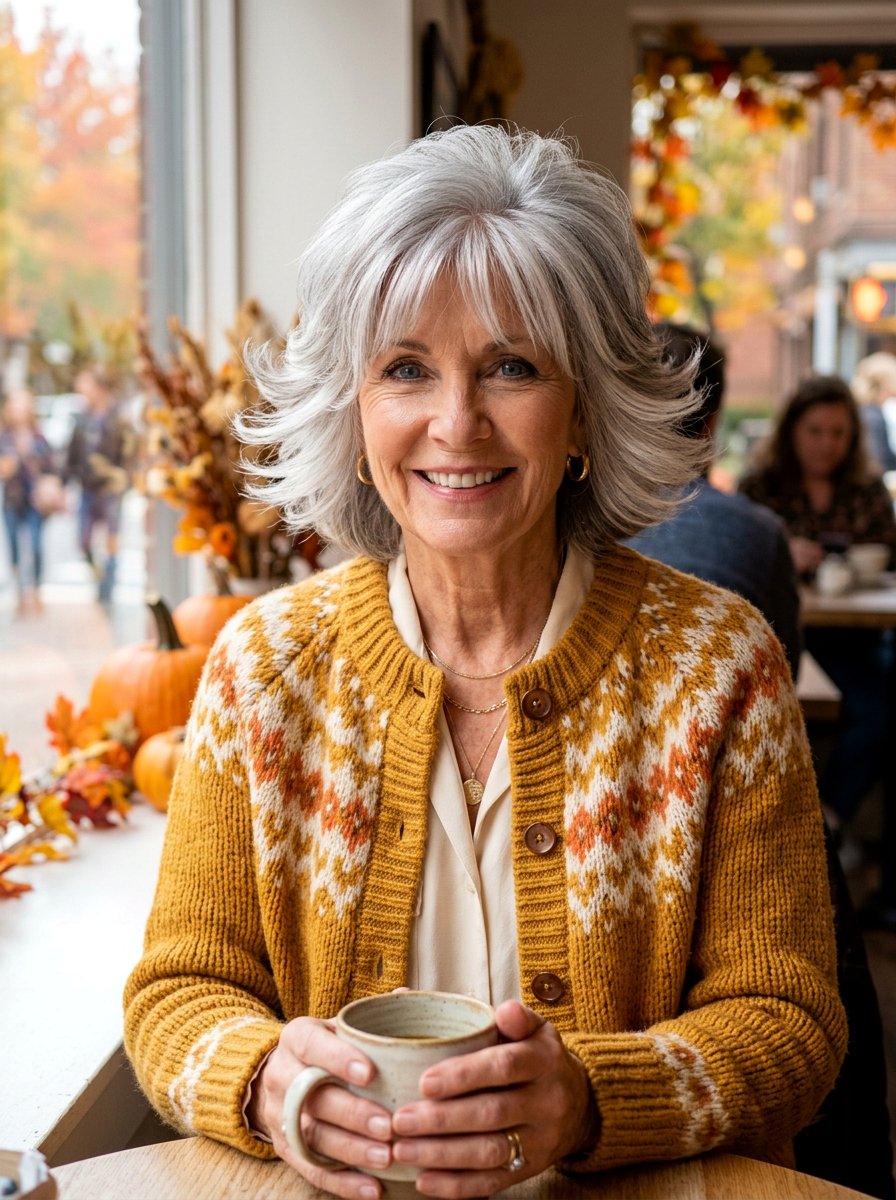 Silver Feathered Haircut - 20 classy silver hairstyle ideas - 20 classy silver hairstyle ideas