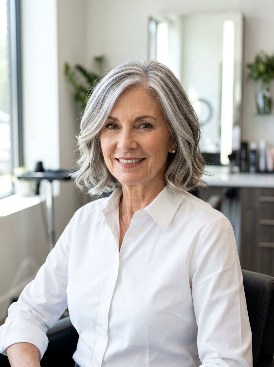 Silver Foil Highlights - 20 silver highlights for women over 60 - 20 silver highlights for women over 60