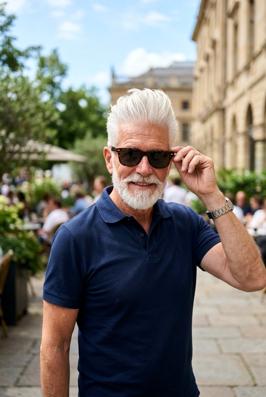 Silver Fox Quiff - 20 comb over for older men - 20 comb over for older men