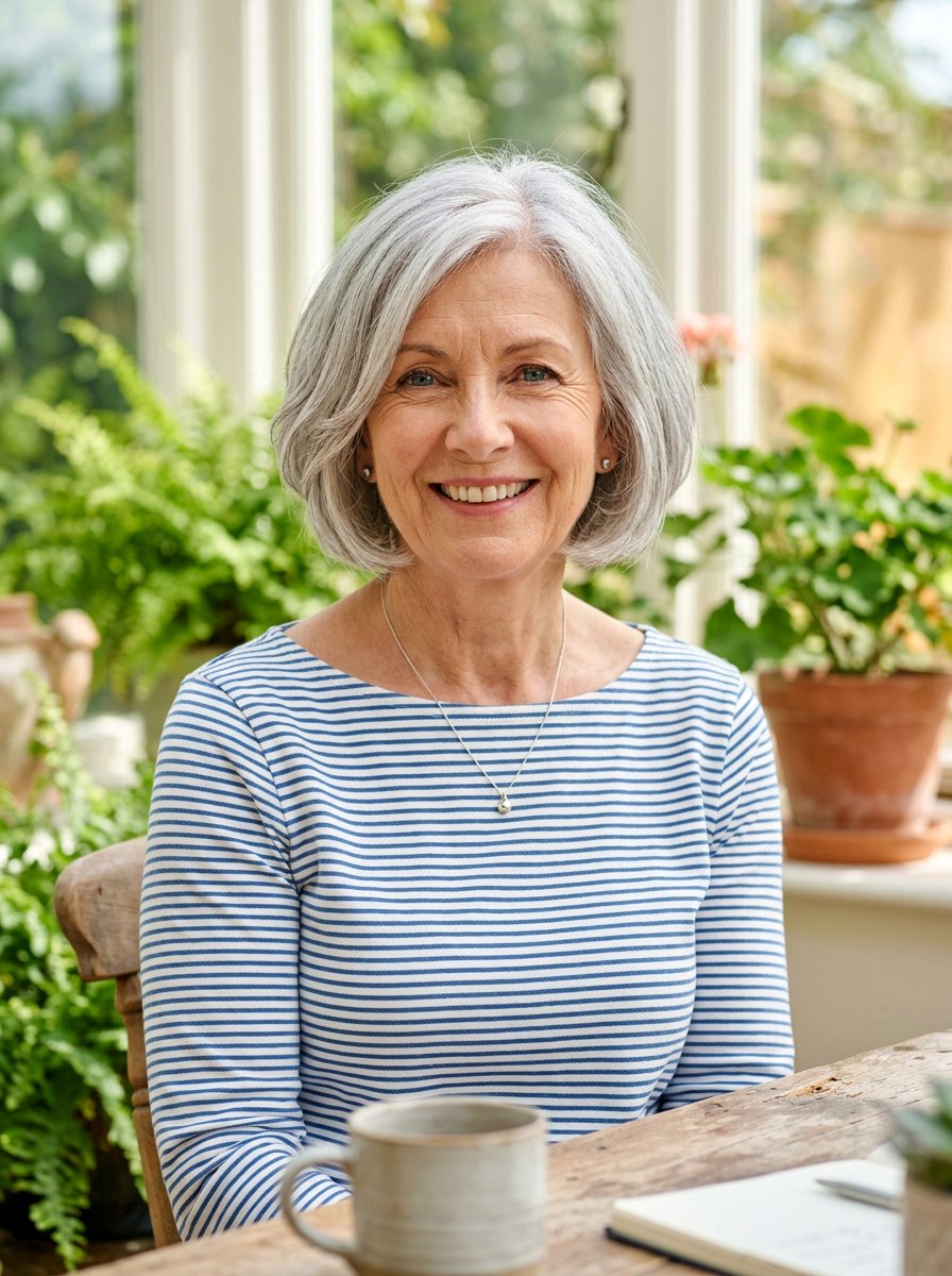 Silver French Bob - 20 silver refresh for older women - 20 silver refresh for older women