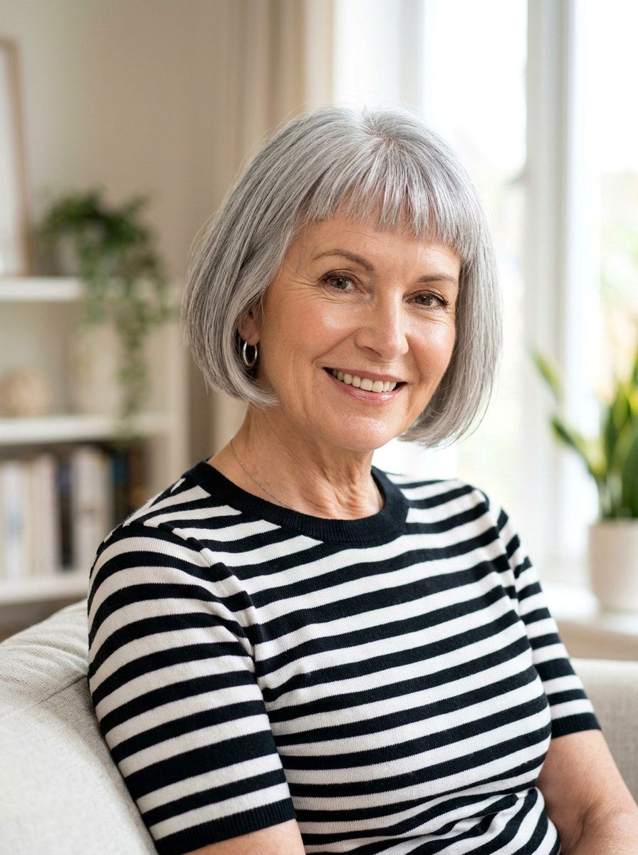 Silver French Bob Haircut - 20 older women silver bob ideas - 20 older women silver bob ideas