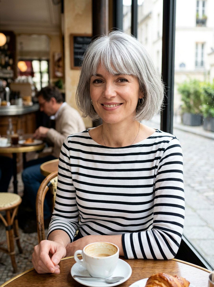 Silver French Bob - 20 classy silver hairstyle ideas - 20 classy silver hairstyle ideas