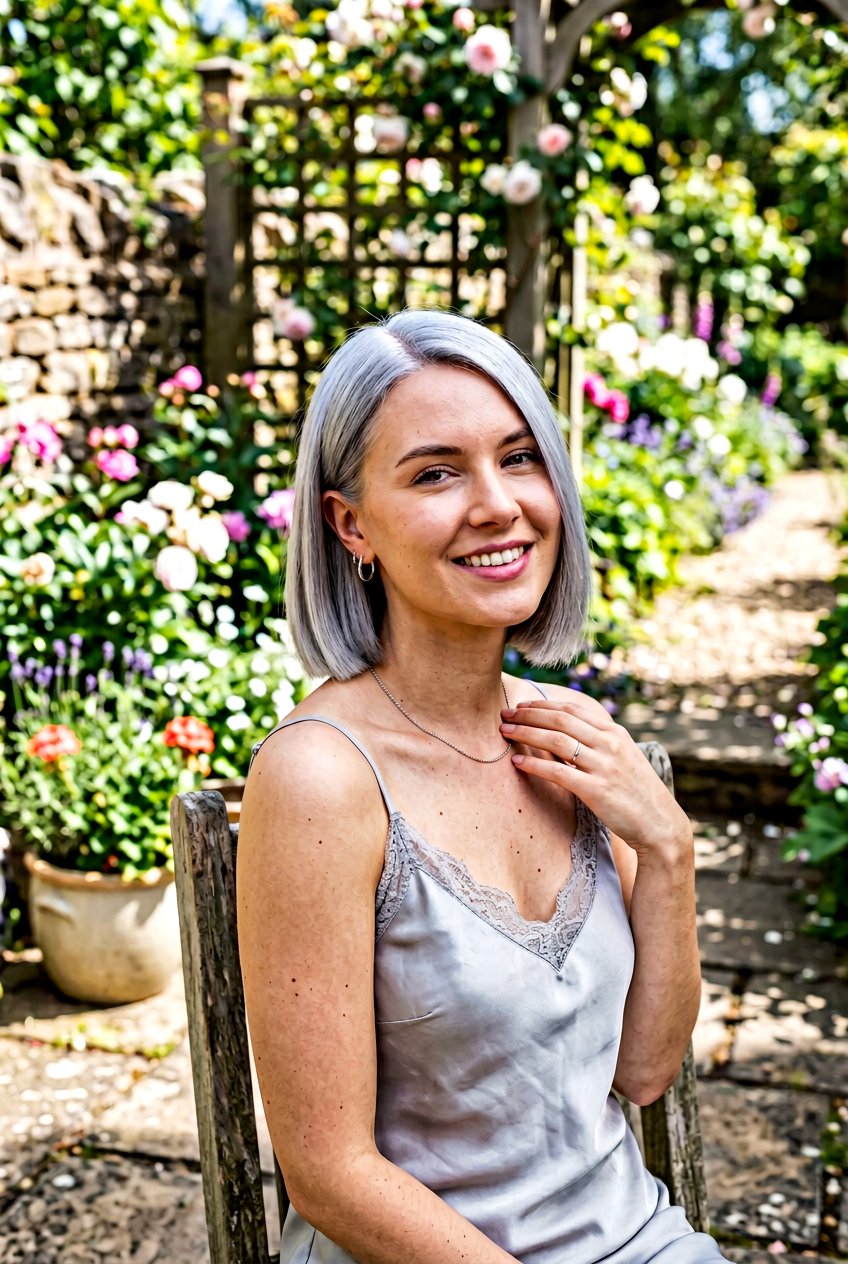 Silver Gray Blunt Cut - 20 modern silver gray hair ideas - 20 modern silver gray hair ideas