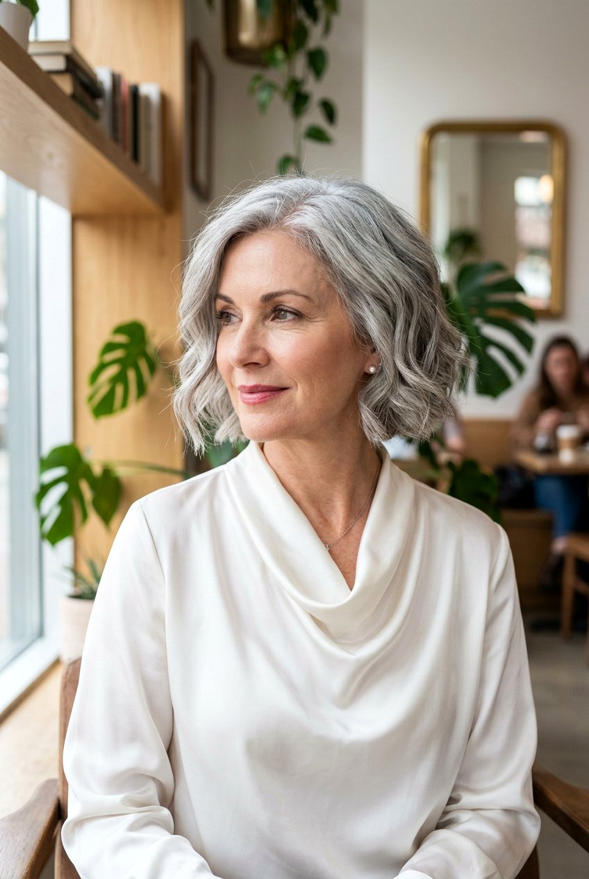 Silver Gray Bob Haircut - 20 hair color ideas for bob haircuts - 20 hair color ideas for bob haircuts