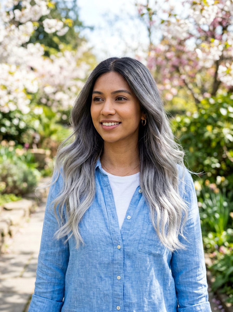 Silver Gray Color Melt - 20 trendy silver gray hair color 2026 - 20 trendy silver gray hair color 2026