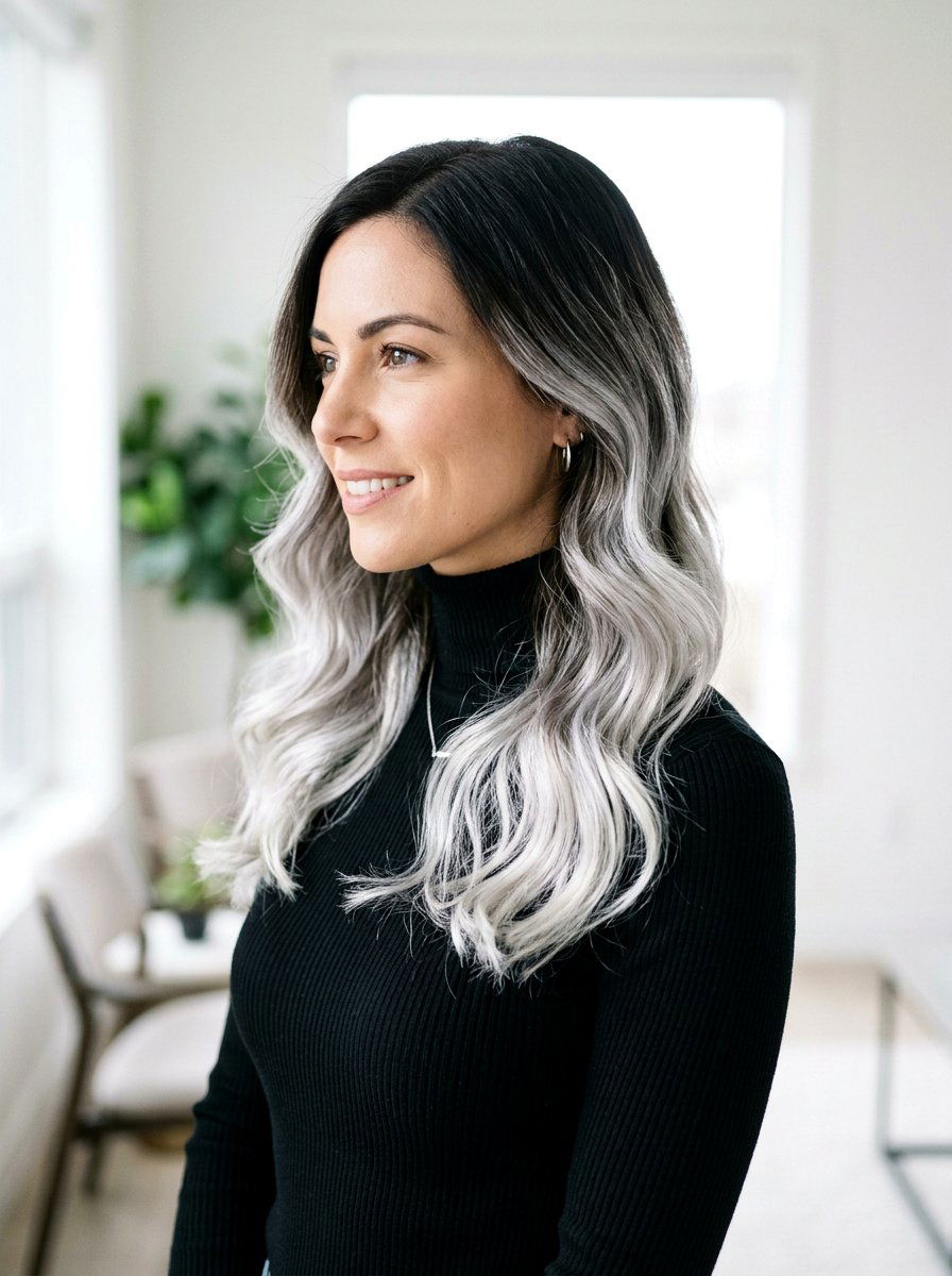 Silver Gray Hair Ombre - 20 trendy silver gray hair color 2026 - 20 trendy silver gray hair color 2026