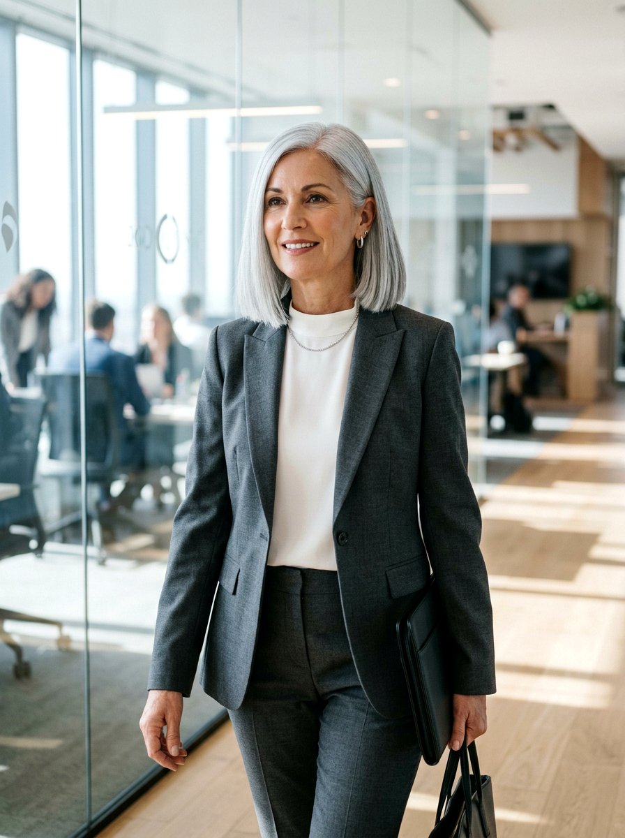 Silver Gray Hair On Bob Cut - 20 trendy silver gray hair color 2026 - 20 trendy silver gray hair color 2026