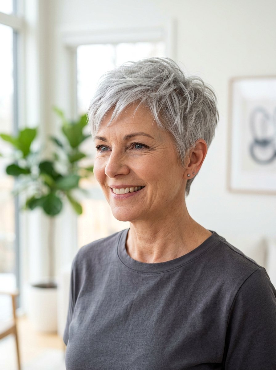 Silver Gray Hair On Pixie Cut - 20 trendy silver gray hair color 2026 - 20 trendy silver gray hair color 2026