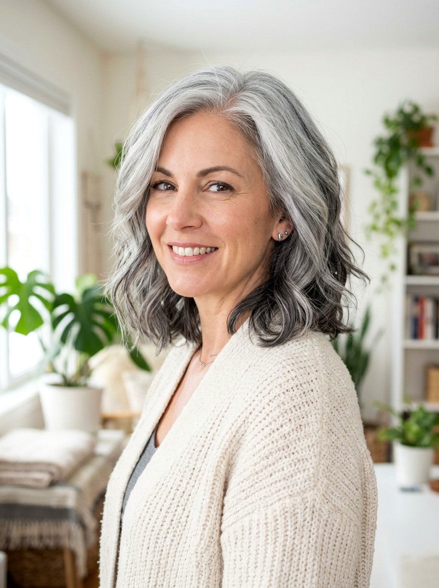 Silver Gray Hair With Ash Lowlights - 20 trendy silver gray hair color 2026 - 20 trendy silver gray hair color 2026